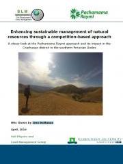 Enhancing sustainable management of natural resources through a competition-based approach